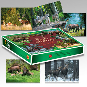 Puzzle - Świat zwierząt SSAKI 5x54 elementy